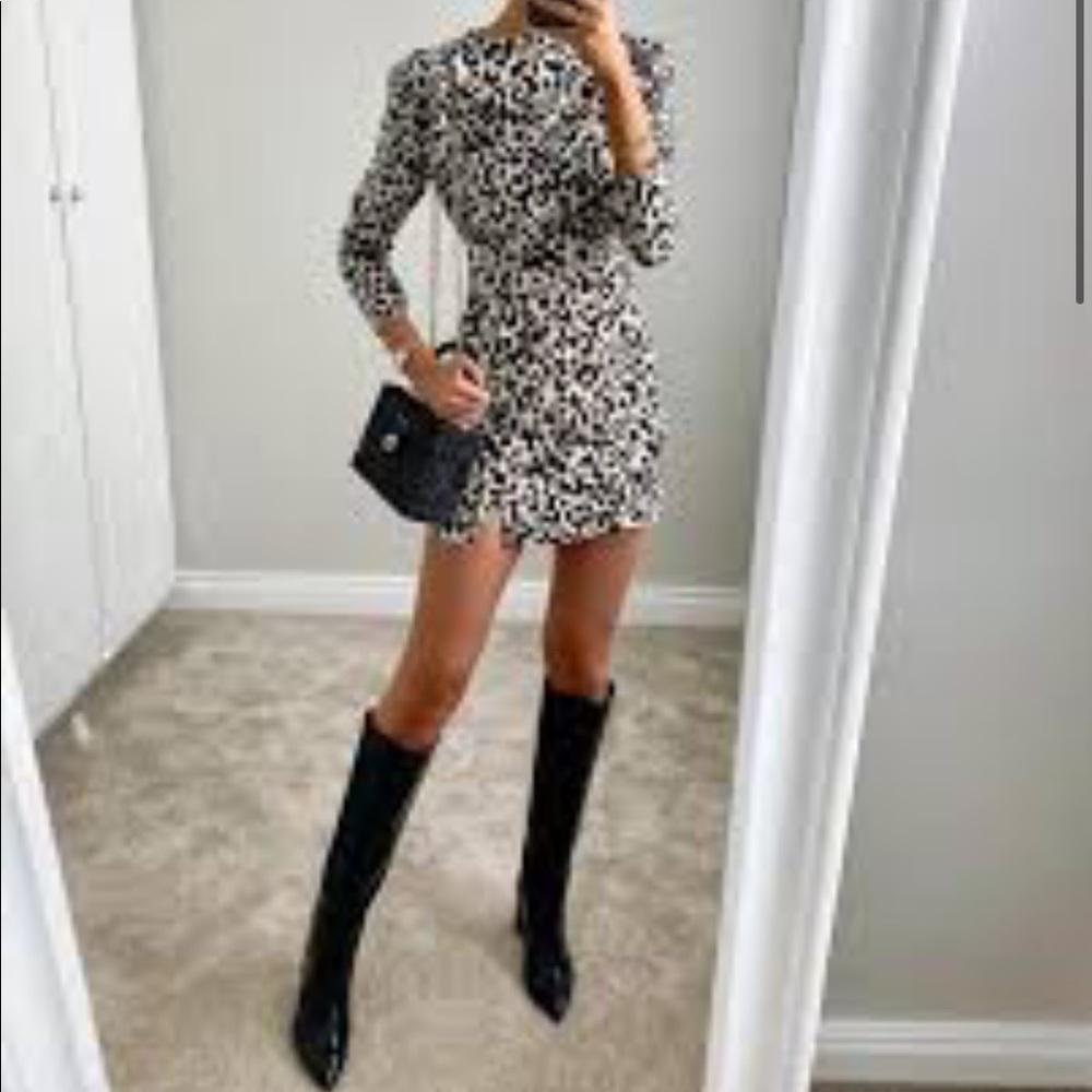 Zara leopard dress